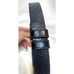 Signed ASHNEIL #10 KARUNG SNAKESKIN Black BELT w/ Gold Buckle-ADJUSTABLE