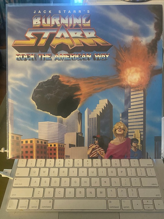 Jack Starr's Burning Starr *Rock The American Way *LP record *NM *1985 *Passport