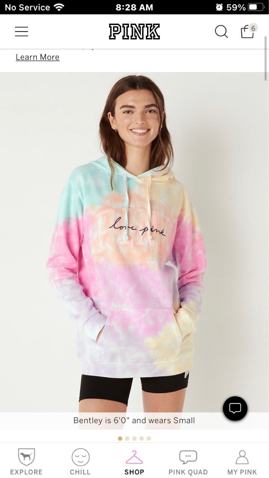 VS PINK LIMITED EDITION PULLOVER HOODIE