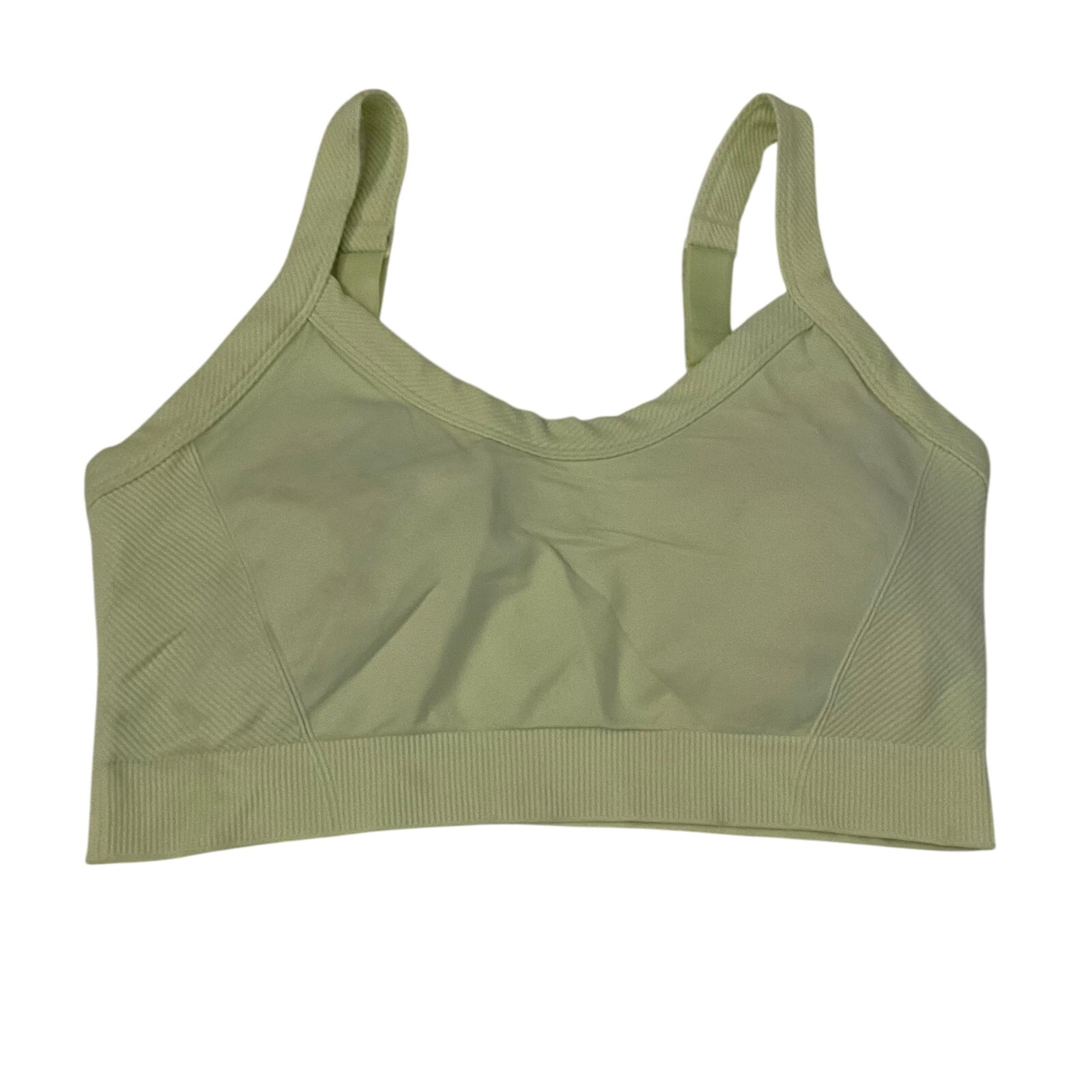 Old Navy Women’s Seamless Ribbed Light Green Padded Sports Bra - Size 2X NEW