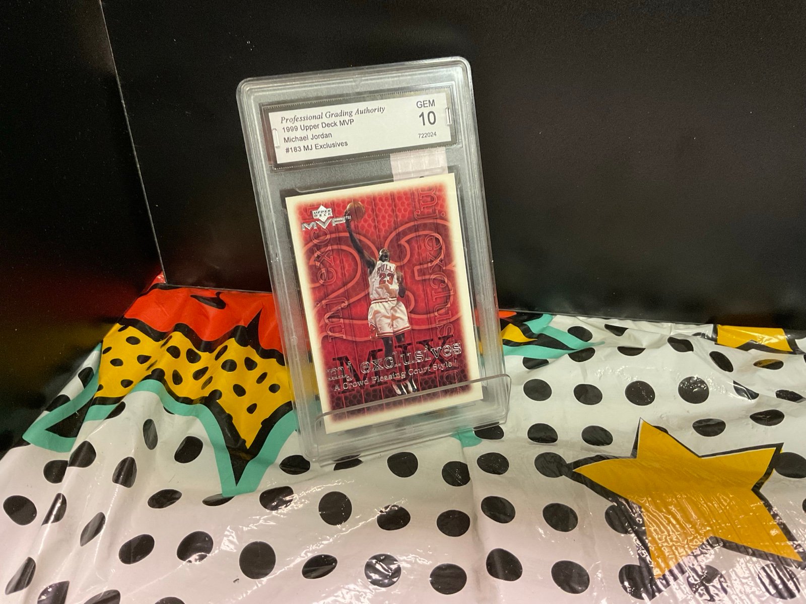 1999 Upper Deck MVP Michael Jordan #183 MJ Exclusives - PGA Graded GEM 10