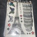 8D Butterflies Flowers Paris Music Design Decal Art Wall Stickers Room Decor