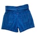 New Citizens Of Humanity Premium Vintage Stella Blue Stripes Pleated Denim Short