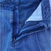 New Citizens Of Humanity Premium Vintage Stella Blue Stripes Pleated Denim Short
