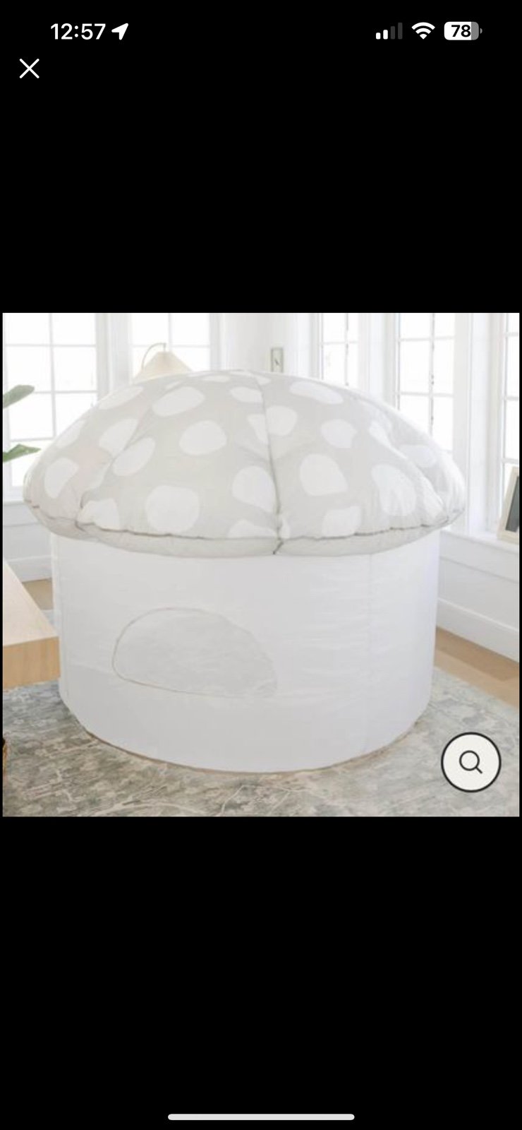 Playsmol blowup mushroom play house