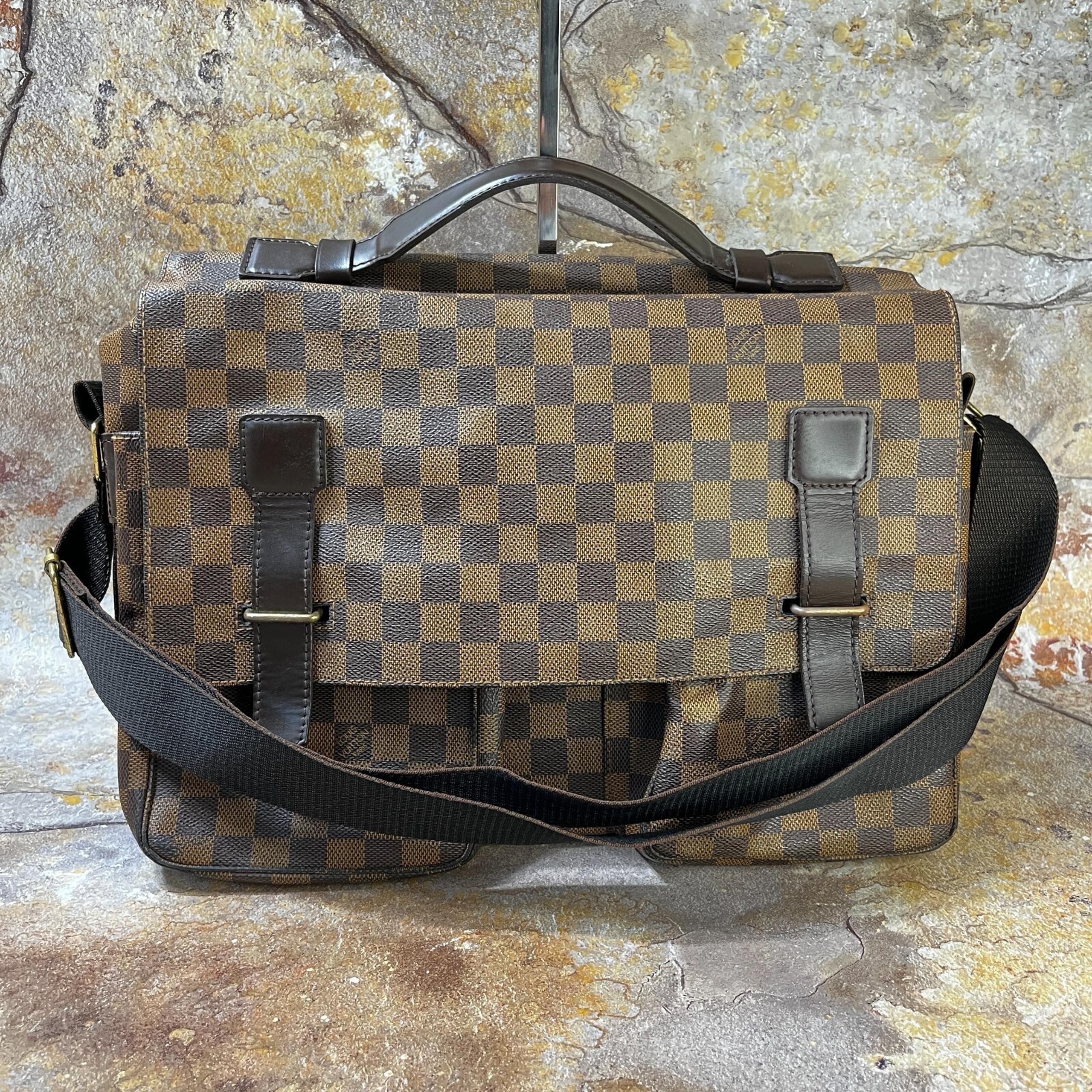 Louis Vuitton Broadway Shoulder Bag Damier Ebene Canvas Messenger Bag N42270