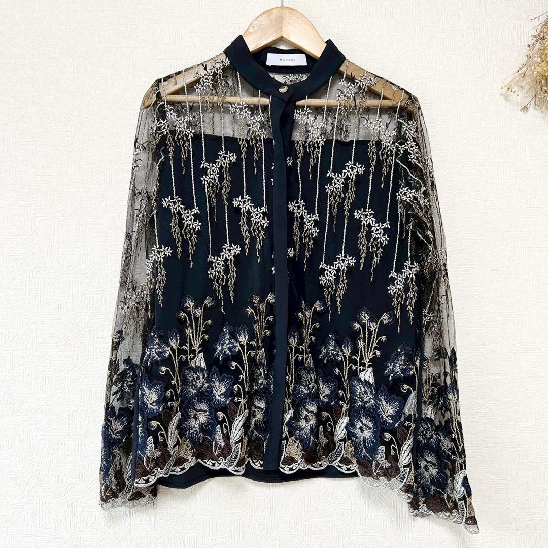 新品 大人気商品  MURRAL Everlasting Blouse Lace Embroidery トップス