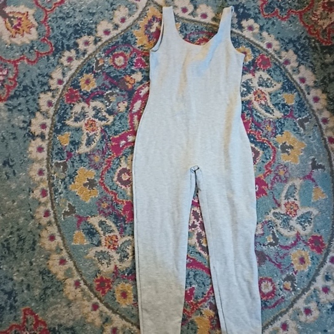 Parklane Vintage Heather Gray Unitard M