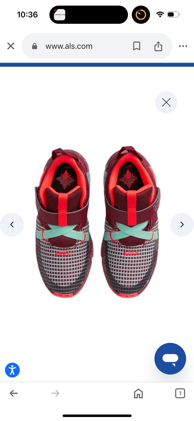 Nike LeBron Witness 7 SE Kids Shoes in Maroon Red Emerald Mint sz 3Y Sneakers