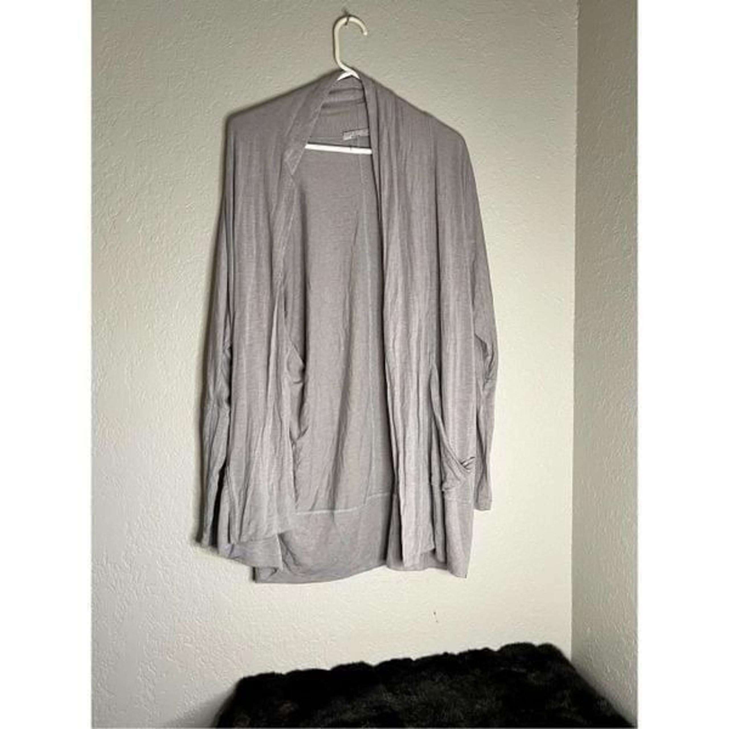 prAna Gray Cardigan longline Sz S