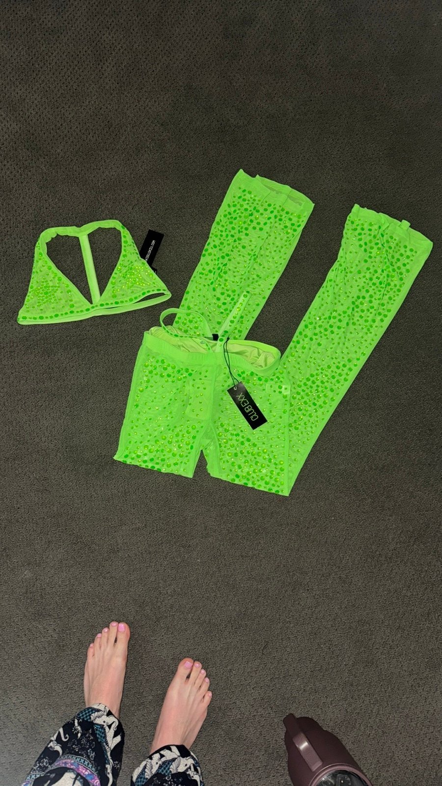 NWT Dolls kill GREERUST SHOWDOWN - NEON GREEN