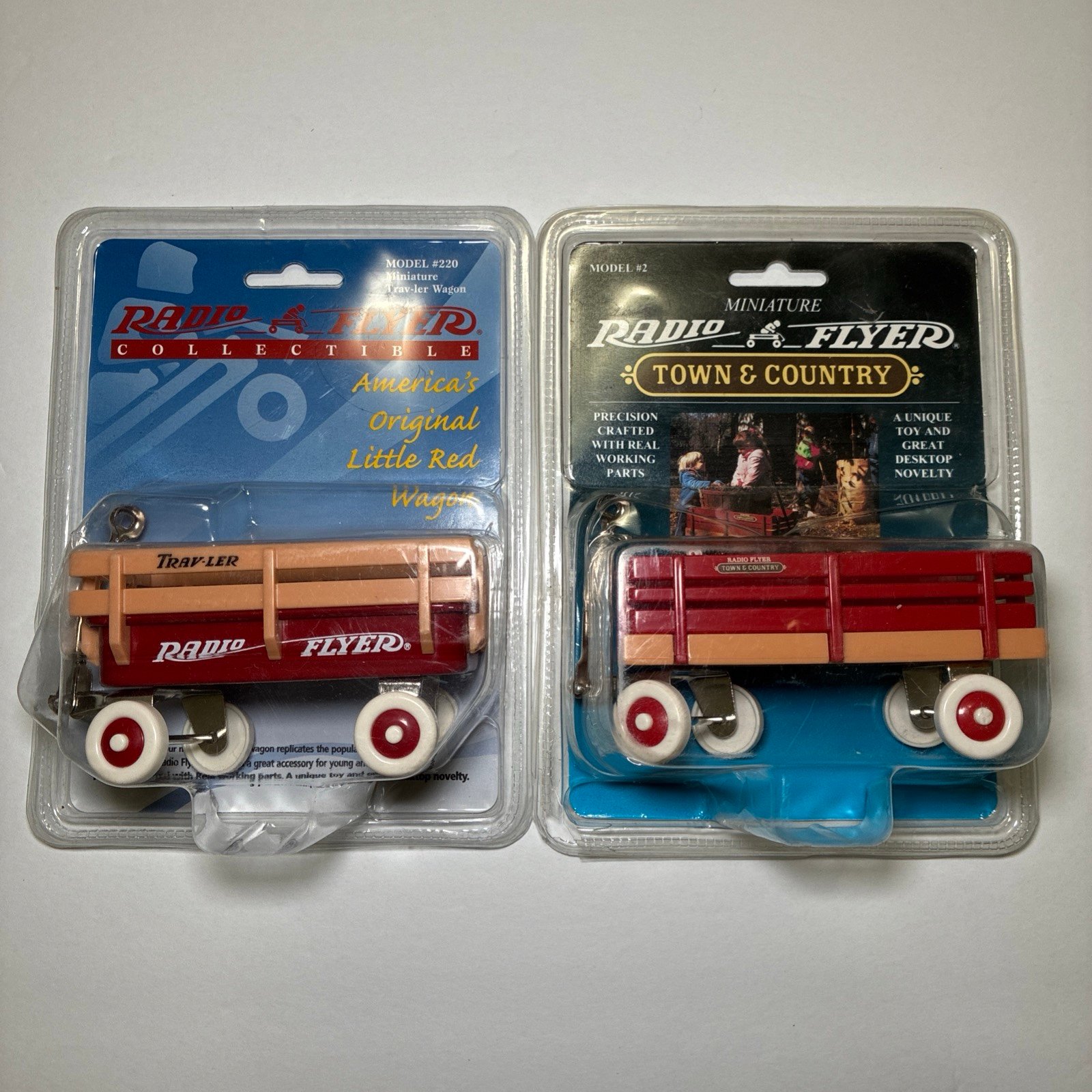 Radio Flyer Miniature Town & Country and Trav-ler Wagons New in Original Package