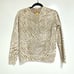 Mother The Hugger Tiger Stripe Fleece Crew Neck Sweatshirt XS
