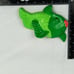 Vintage Chalkware Kissing Fish Mr. & Mrs. Fish Green Wall Art Plaques