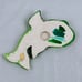 Vintage Chalkware Kissing Fish Mr. & Mrs. Fish Green Wall Art Plaques