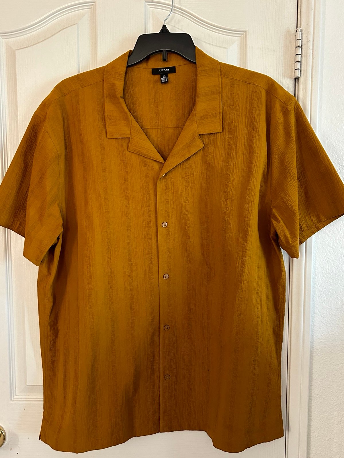 Alfani Men's Jacquard Front Camp Shirt & Drawstring Shorts Men’s Size XXL