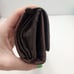 FOSSIL Vibtage Marlow Leather Flap Wallet Dark Brown Card Slots Zip Pockets