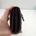 FOSSIL Vibtage Marlow Leather Flap Wallet Dark Brown Card Slots Zip Pockets