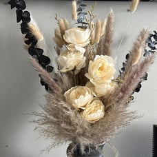 Pampas Grass Decor |Dried pompas Grass Boho Dried Floral Arrangement Centerpiece