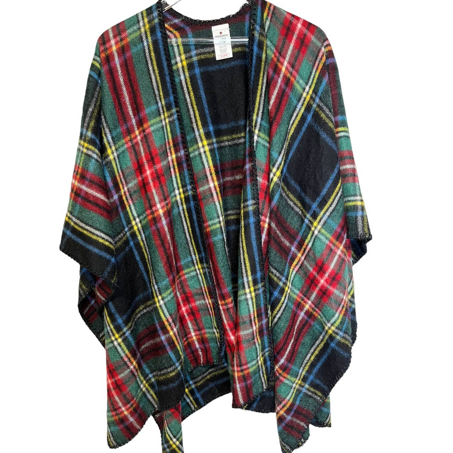 Woolrich Plaid Tartan Cape Academia Blanket Wrap