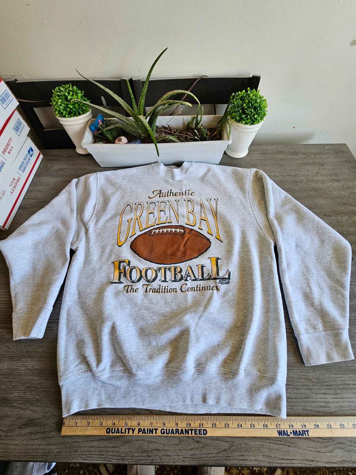 Vintage Green Bay sweater Mens XXL Football Team Spellout