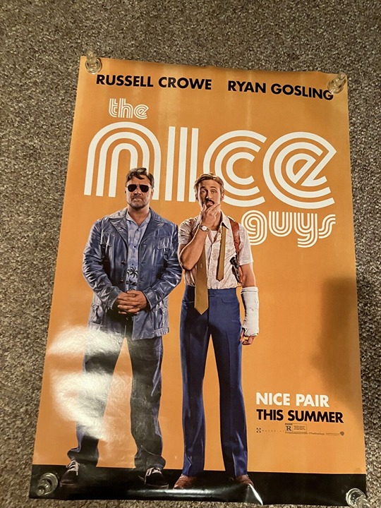The Nice Guys 2016 27x40 D/S ORIGINAL MOVIE POSTER Russell Crowe Ryan Gosling