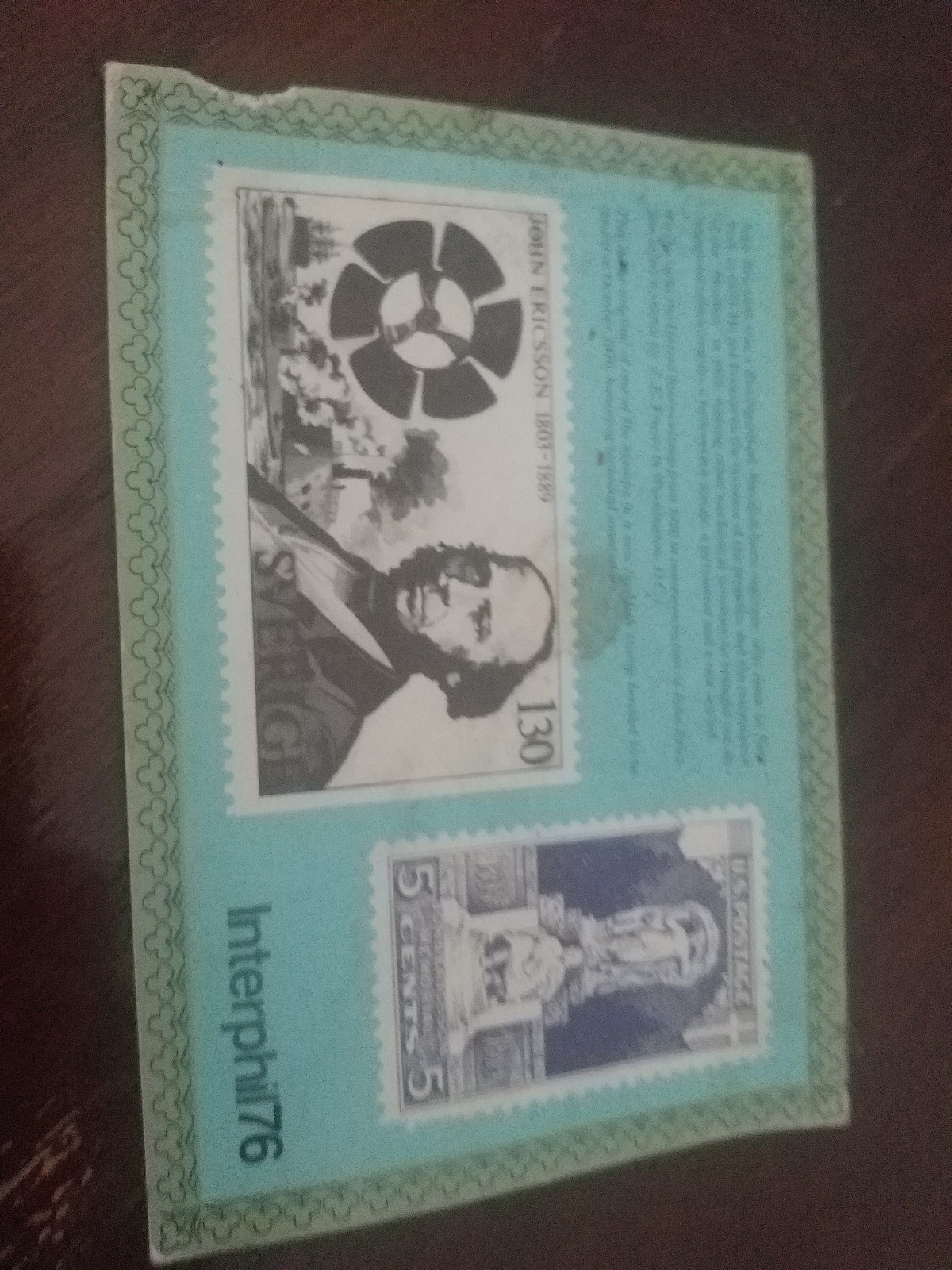 Old savings bond postage card
