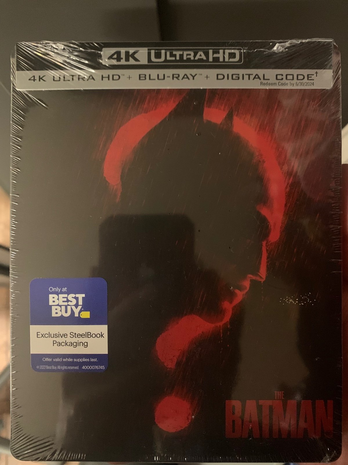 The Batman 4K Blu Ray Steelbook