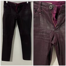 AG Adriano Goldschmied The Legging Super Skinny Leatherette 27R LSN1288 LTR-BBY