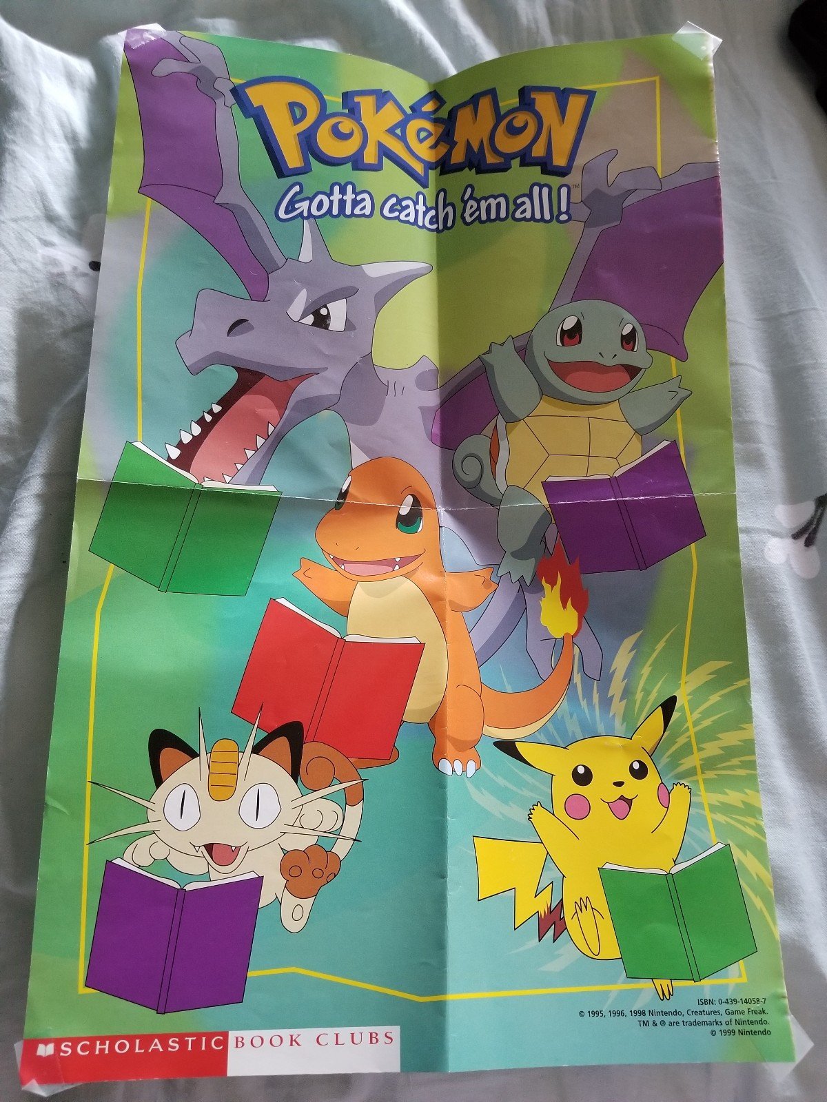 90s pokemon read poster