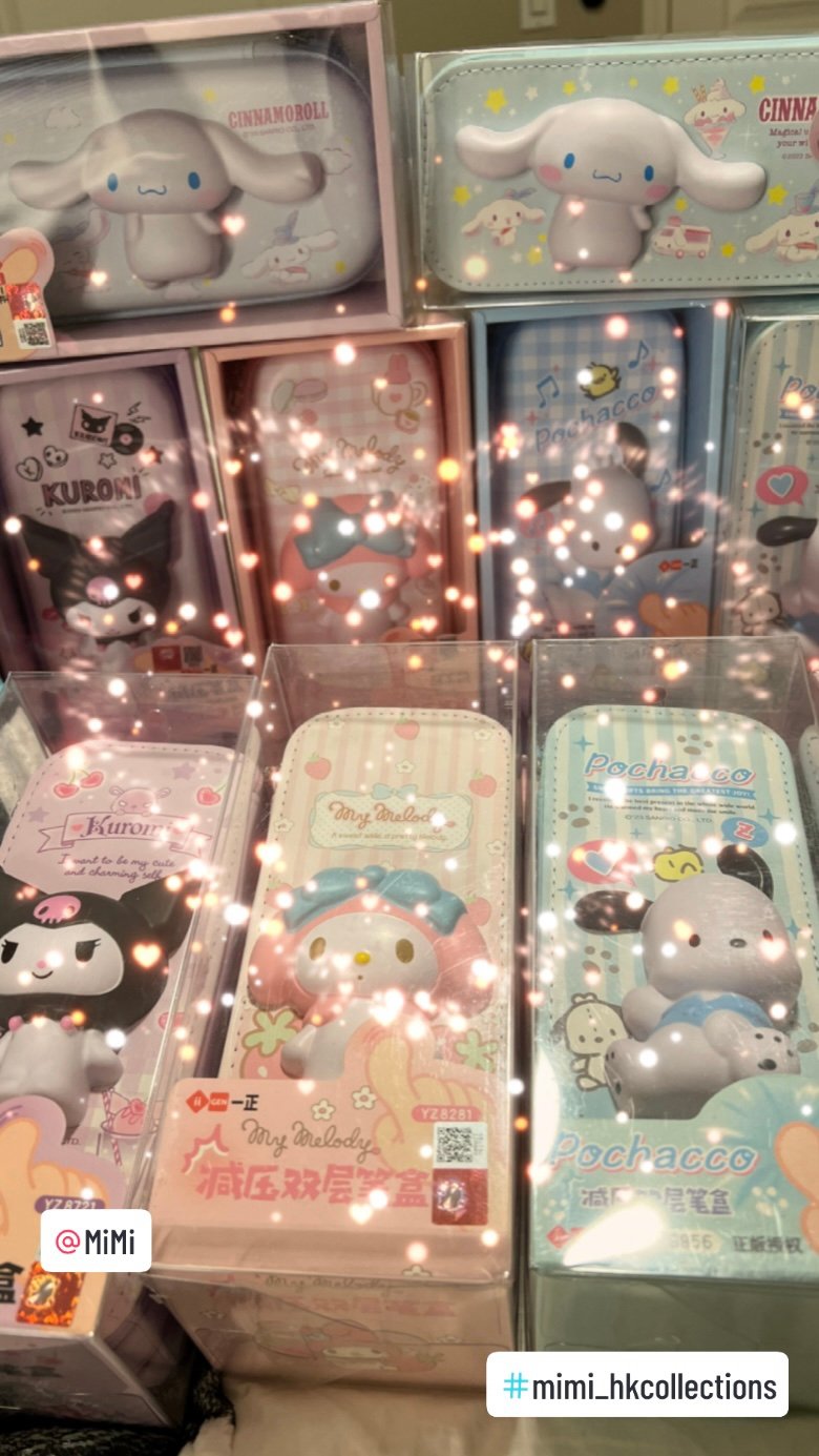 Kuromi Squishy Sanrio Character Pencil Case (double layer)