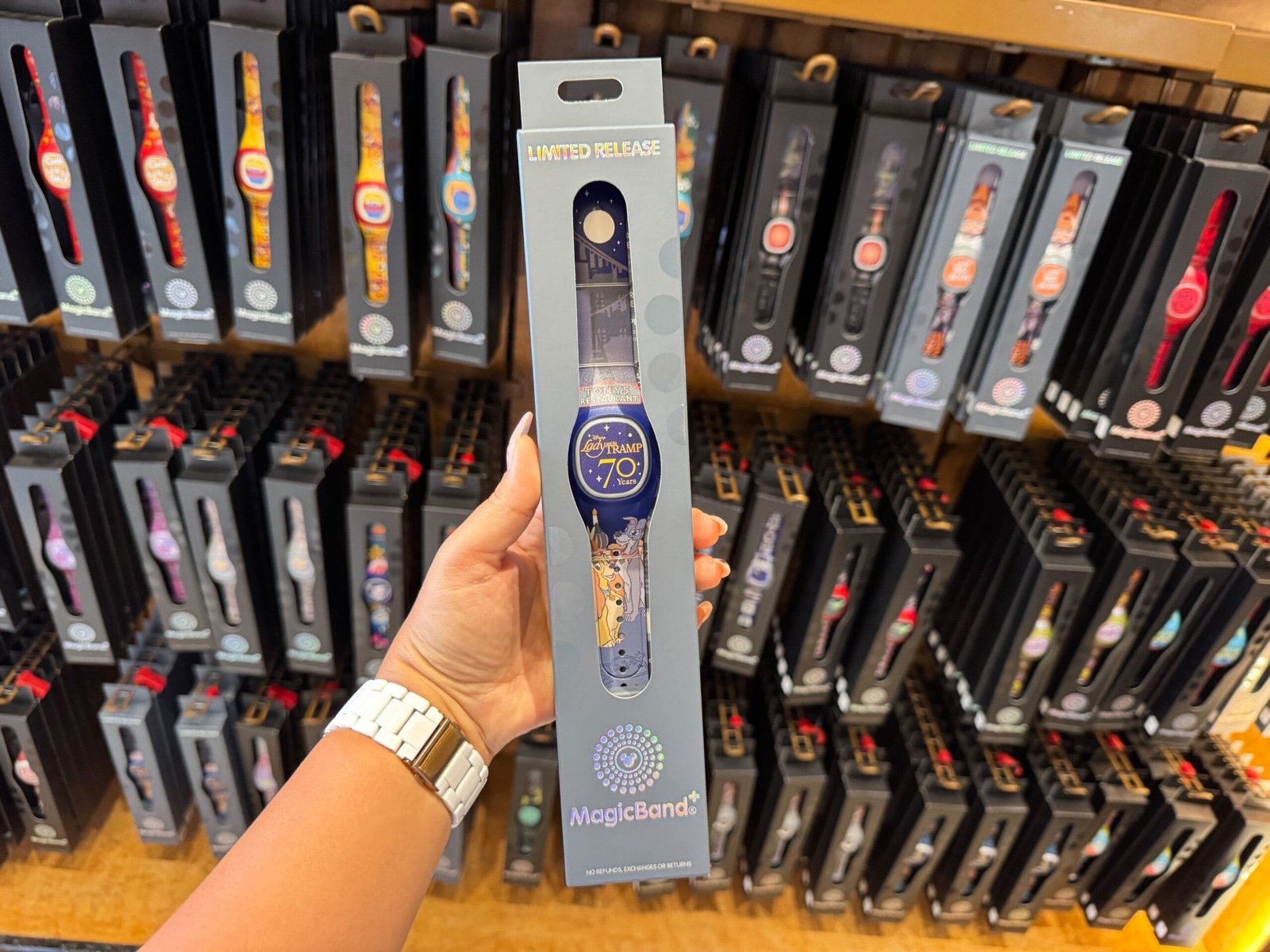 Disney Parks 2025 ‘Lady and the Tramp’ 70th Anniversary MagicBand+