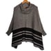 Anthropologie Maeve Keisha Poncho Sweater Turtleneck Women's Medium Large