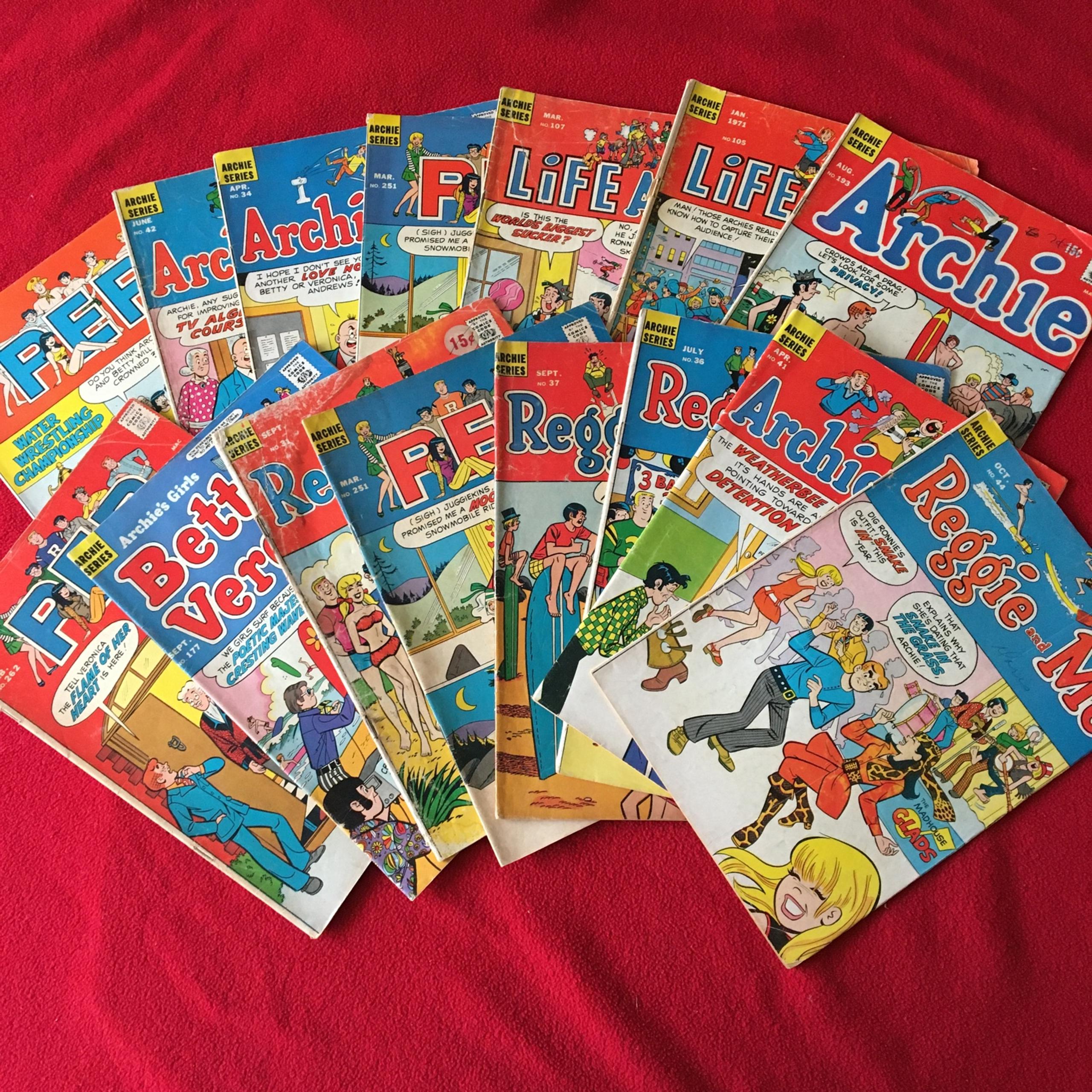 Archie Comics lot, 15 great books, originally 15 cent cover price!
