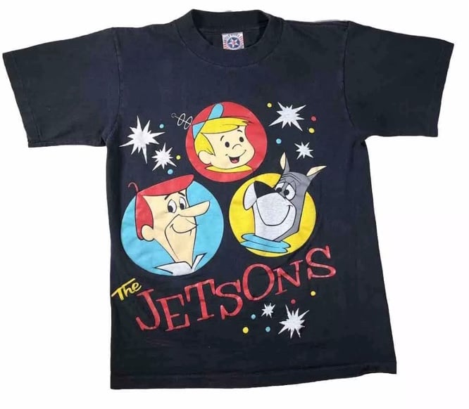 RARE Vintage The Jetsons T-Shirt 90s Single Stitch Size M Hanna-Barbera TV