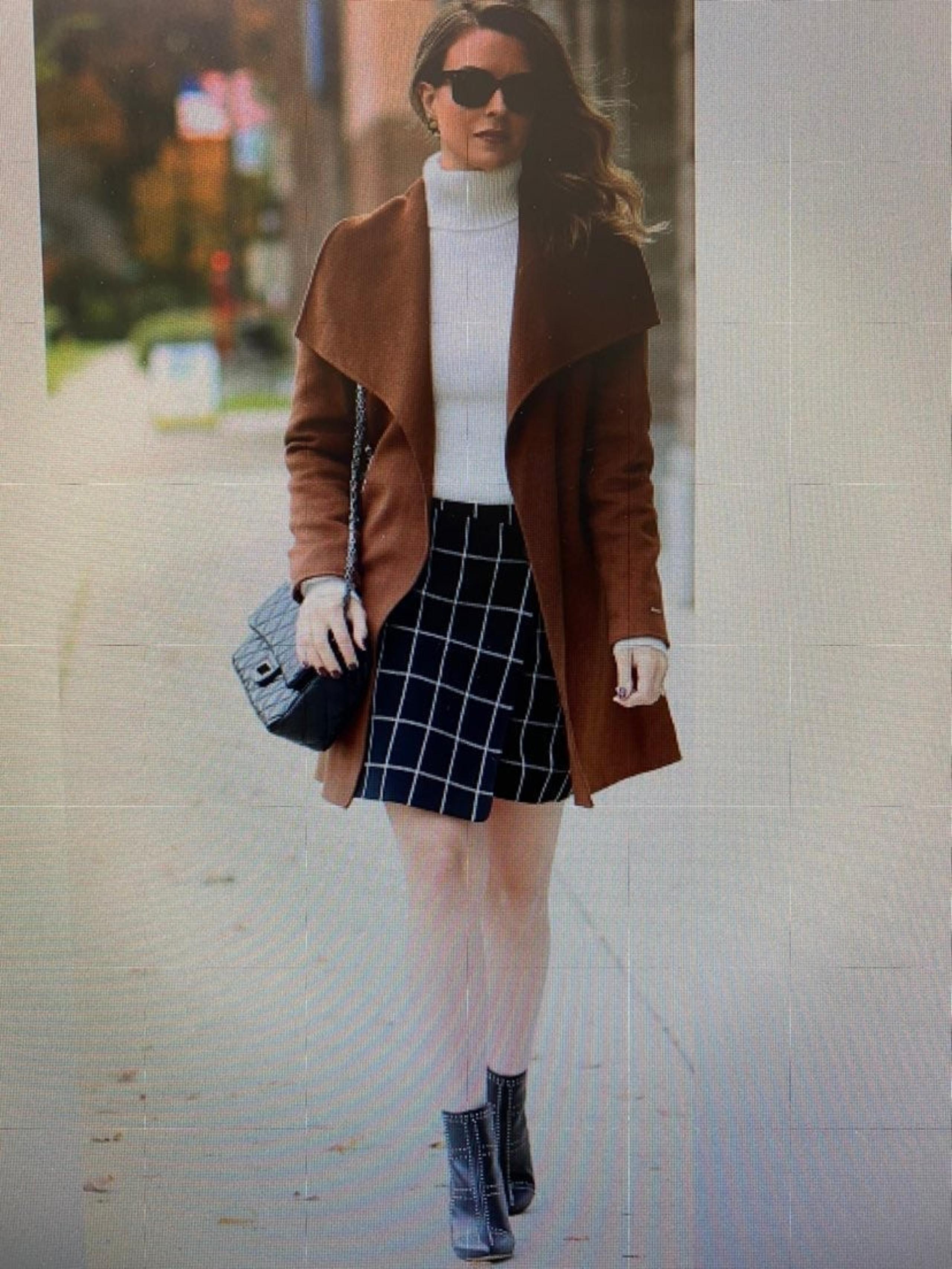 Plaid wrap Skirt black/grey