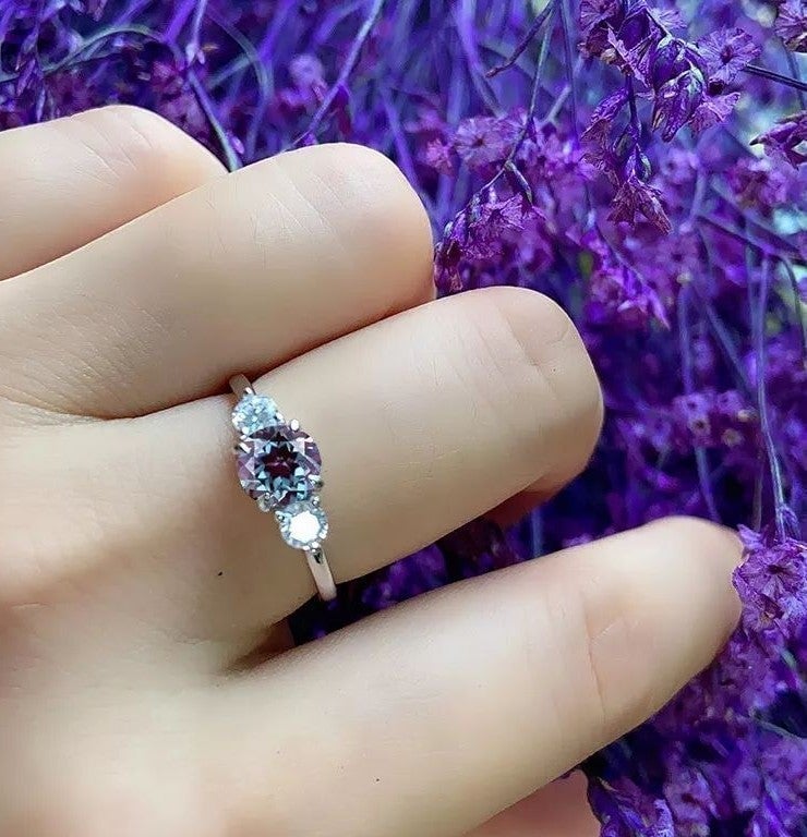 Alexandrite Gem 925 Sterling Silver Ring