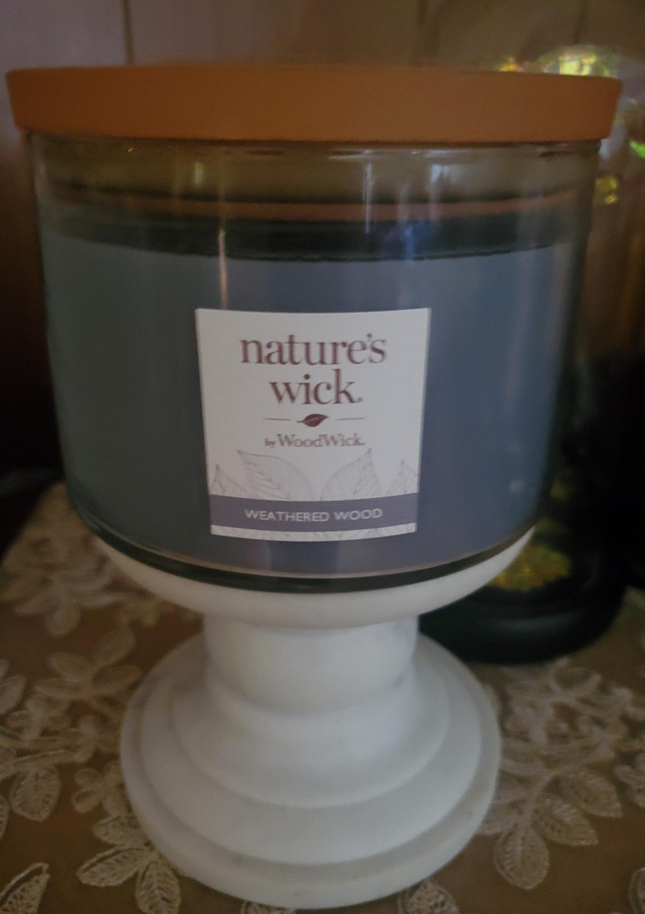 New WoodWick 3 Wick Weathered Wood Candle