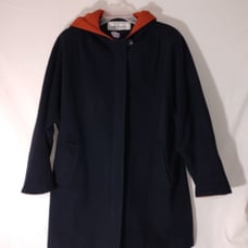 Vintage Authentic Wool Mackintosh Vest Coat with Hood L