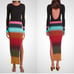 STAUD Edna Striped Cutout Maxi Dress