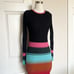 STAUD Edna Striped Cutout Maxi Dress