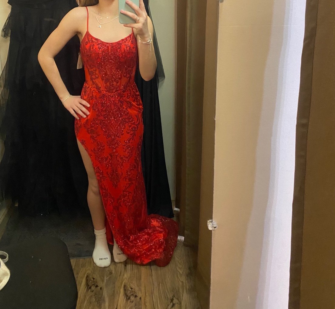 Brand new red prom dress