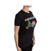 DOLCE & GABBANA BLACK COTTON CREWNECK TEE WITH UNIQUE WOMEN'S PRINT