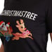 DOLCE & GABBANA BLACK COTTON CREWNECK TEE WITH UNIQUE WOMEN'S PRINT