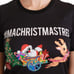 DOLCE & GABBANA BLACK COTTON CREWNECK TEE WITH UNIQUE WOMEN'S PRINT