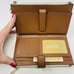 Michael Kors Jet Set Travel Double Zip Wristlet Signature PVC Vanilla/Dark Acorn