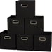 Household Essentials 80-1 Foldable Fabric Storage Bins | Set of 6 Cubby Cubes