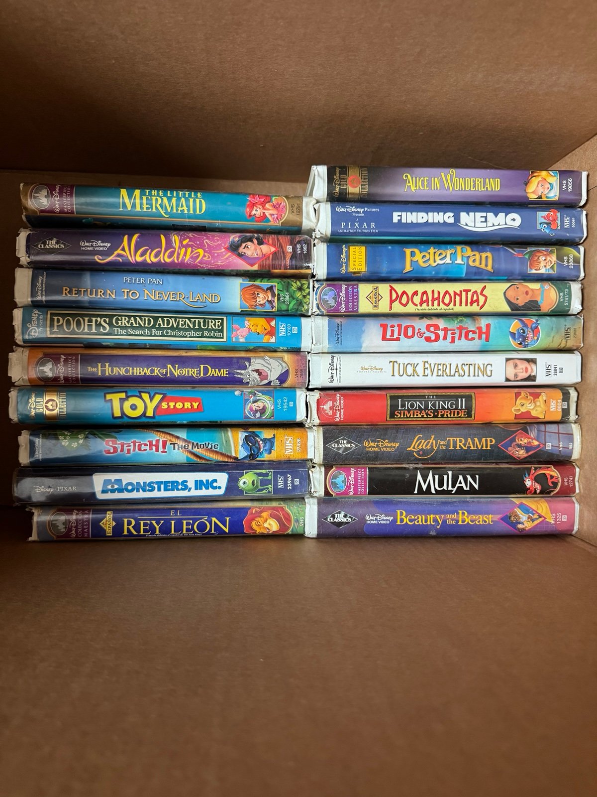 VHS Disney collection.