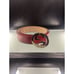 Authentic Gucci Red/Silver Leather Guccisima Interlocking G Belt Sz 90cm/36 EUC