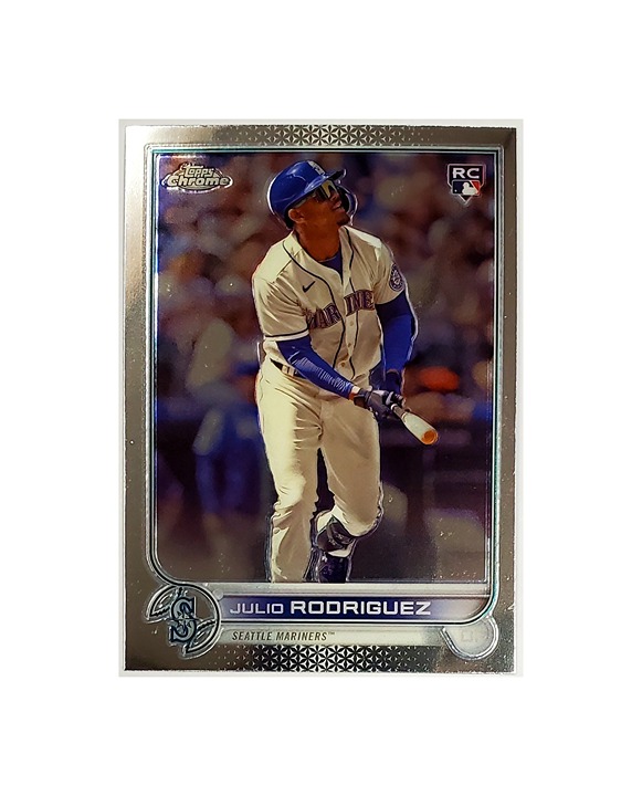JULIO RODRIGUEZ ROOKIE 2022 TOPPS CHROME UPDATE #USC150, MARINERS, J-ROD, ROY
